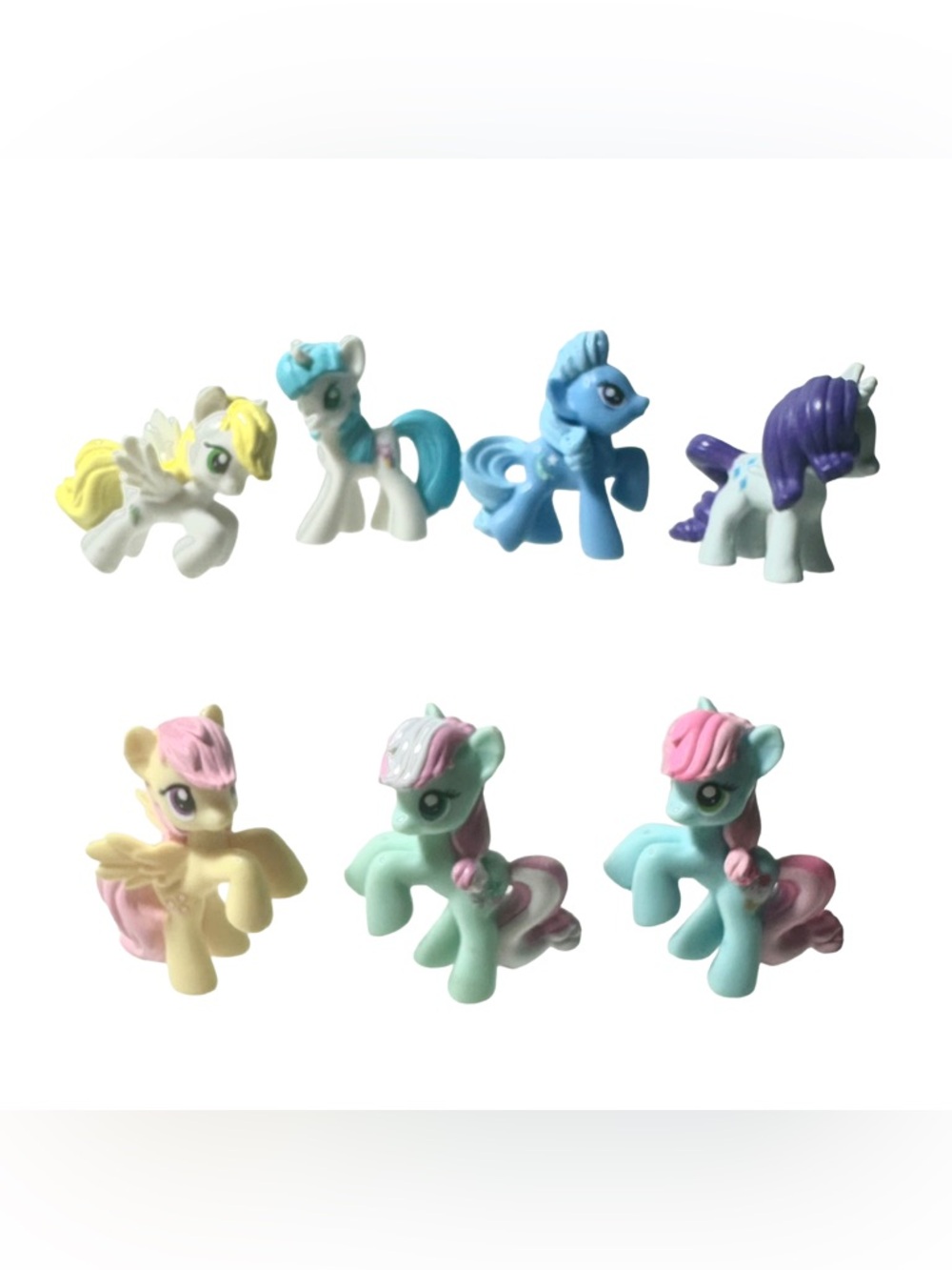 My Little Pony Friendship Is Magic Hasbro 2010 PVC Blind Box Lot Of 7 Minty